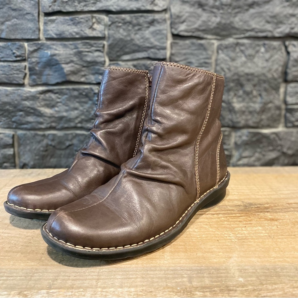 Clarks Leather Ankle Boots